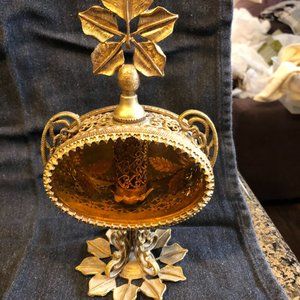 3 Vintage Ormolu Perfume Bottles
